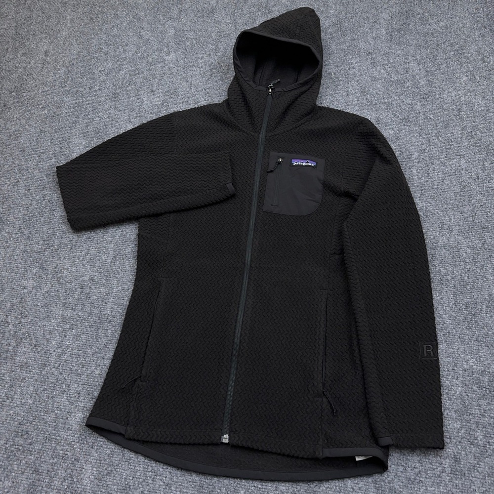 Patagonia R1 Air Full Zip Hoody Women's XS Black Zigzag Fleece Technical Jacket